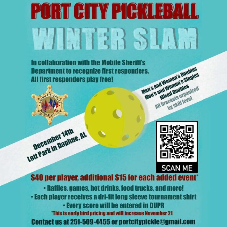 Events from December 7 February 11, 2025 Alabama Pickleball Tournaments